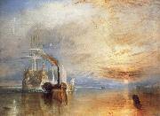 Joseph Mallord William Turner The Fighting Temeraire Tugged to Her Last Berth to be Broken Up oil painting picture wholesale